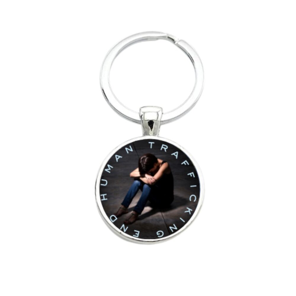 END HUMAN TRAFFICKING #2 CUSTOM KEY RING